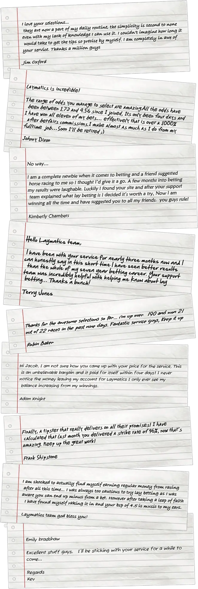 LayMatics testimonial desktop 1